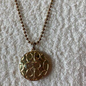 Coach 12-Inch Locket Necklace – Never Used – Elegant & Fun